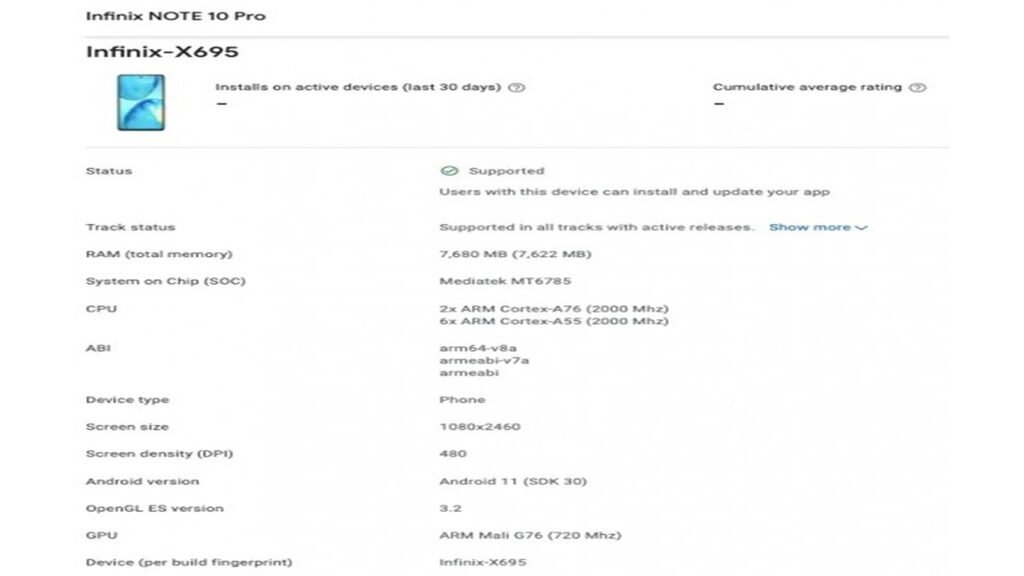 Infinix Note 10 Pro Leaked Renders