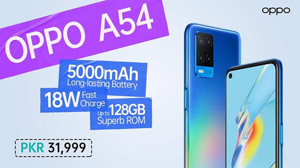 Oppo A54 announced in Pakistan