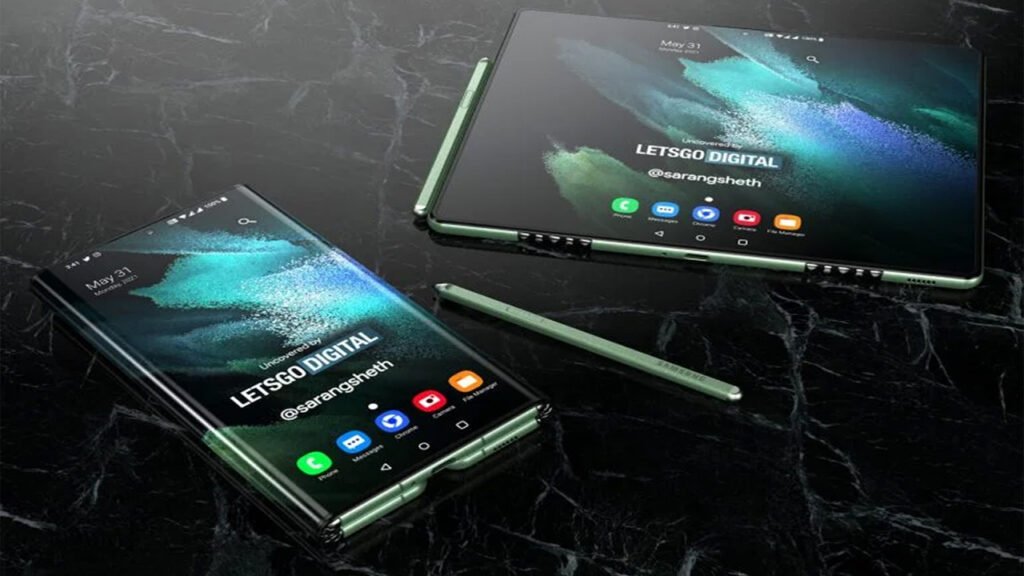 Samsung Galaxy Z Fold tri-fold design renders